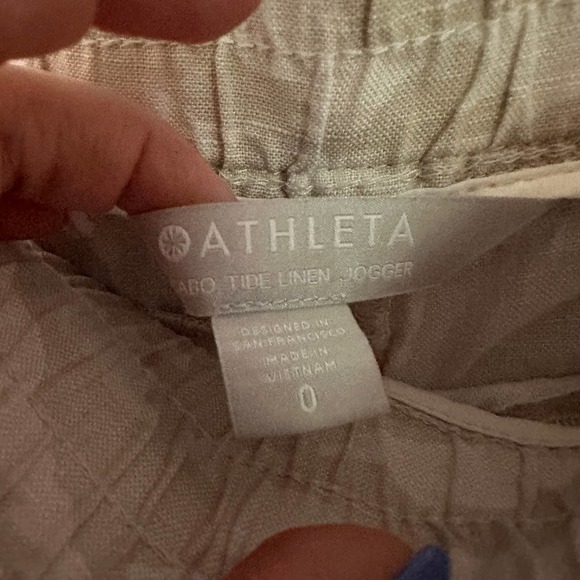 Athleta Cabo The Linen Jogger Size 0 - Picture 4 of 6